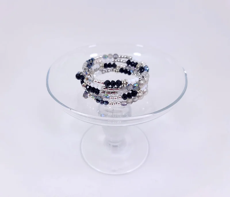 women crystal bangles -Sparkle Wrap Bracelet