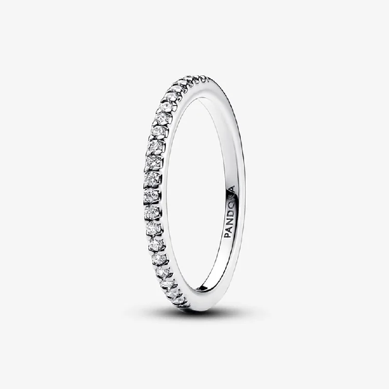 women classic solitaire rings -PANDORA : Sparkling Band Ring