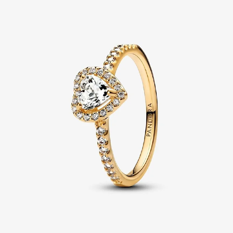 women chic rings -PANDORA : Elevated Heart Ring