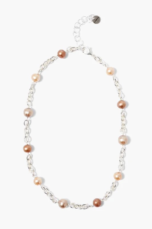 women moon necklaces -Nautica Chain Necklace Champagne Mix