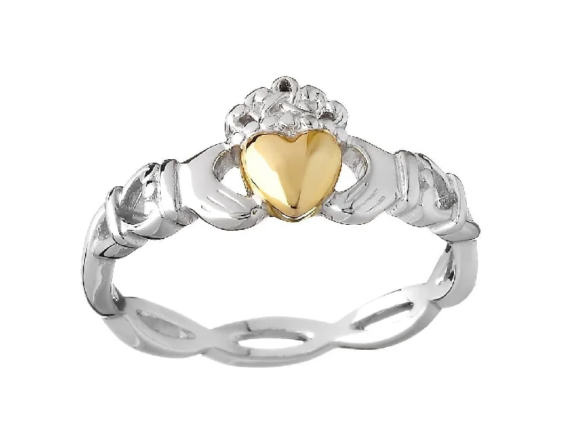 women stackable gemstone rings -Happy Customer Review: Quality Claddagh Ring