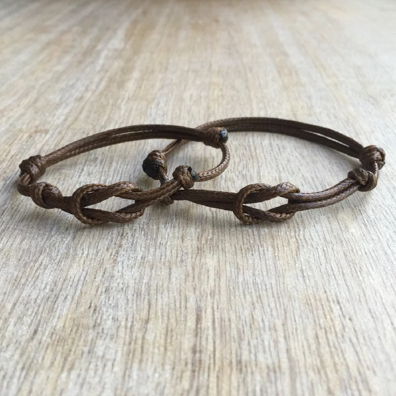 women vintage bracelets -Naples Brown Waterproof Couples Bracelets