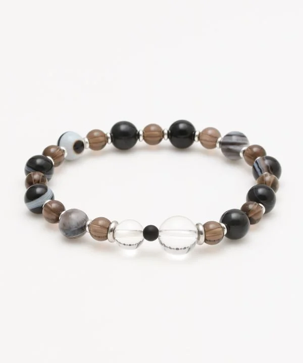 women trendy bracelets -SHOUSHA - 8mm Eye Agate Bracelet