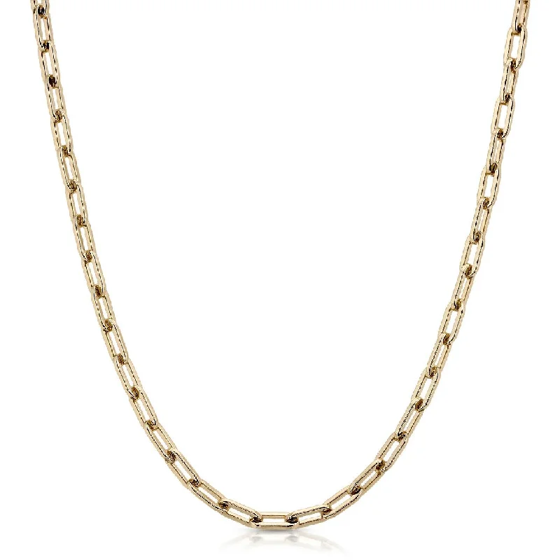 women tassel necklaces -Eklexic Medium Link Chain Necklace in Gold