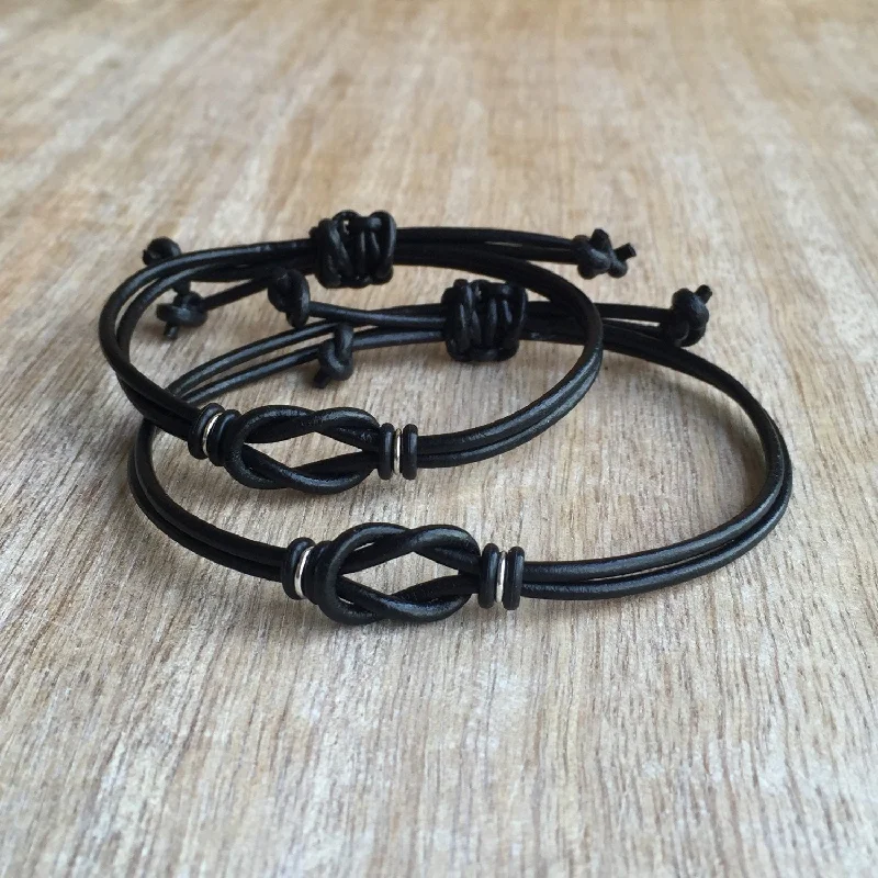 women fashion bangles set -Sanibel Black Couples Bracelet