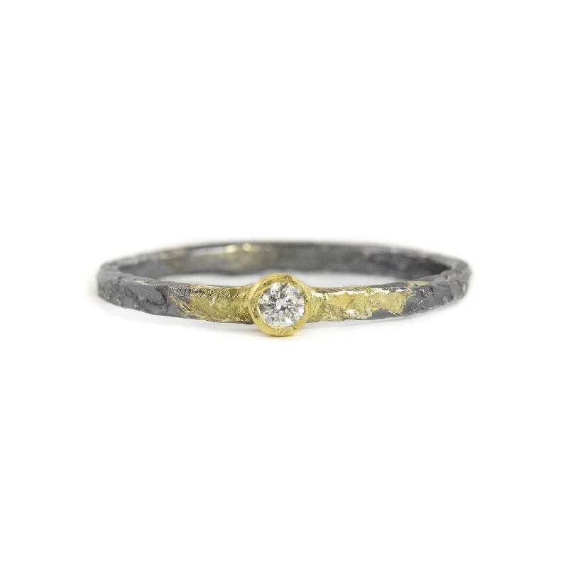 women art deco engagement rings -SALE! Diamond Shine On Stacker Ring by Kate Maller